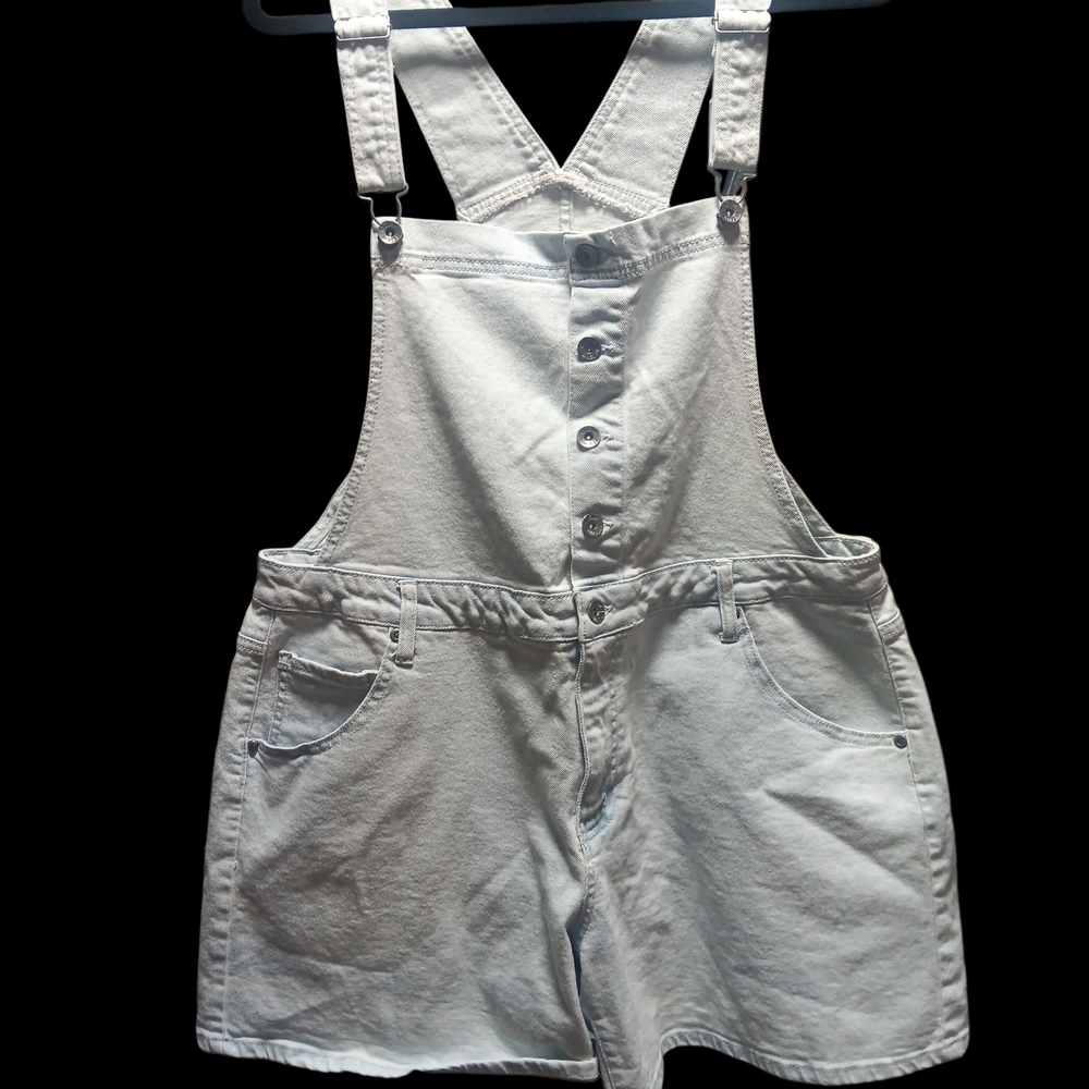 White Denim Overalls